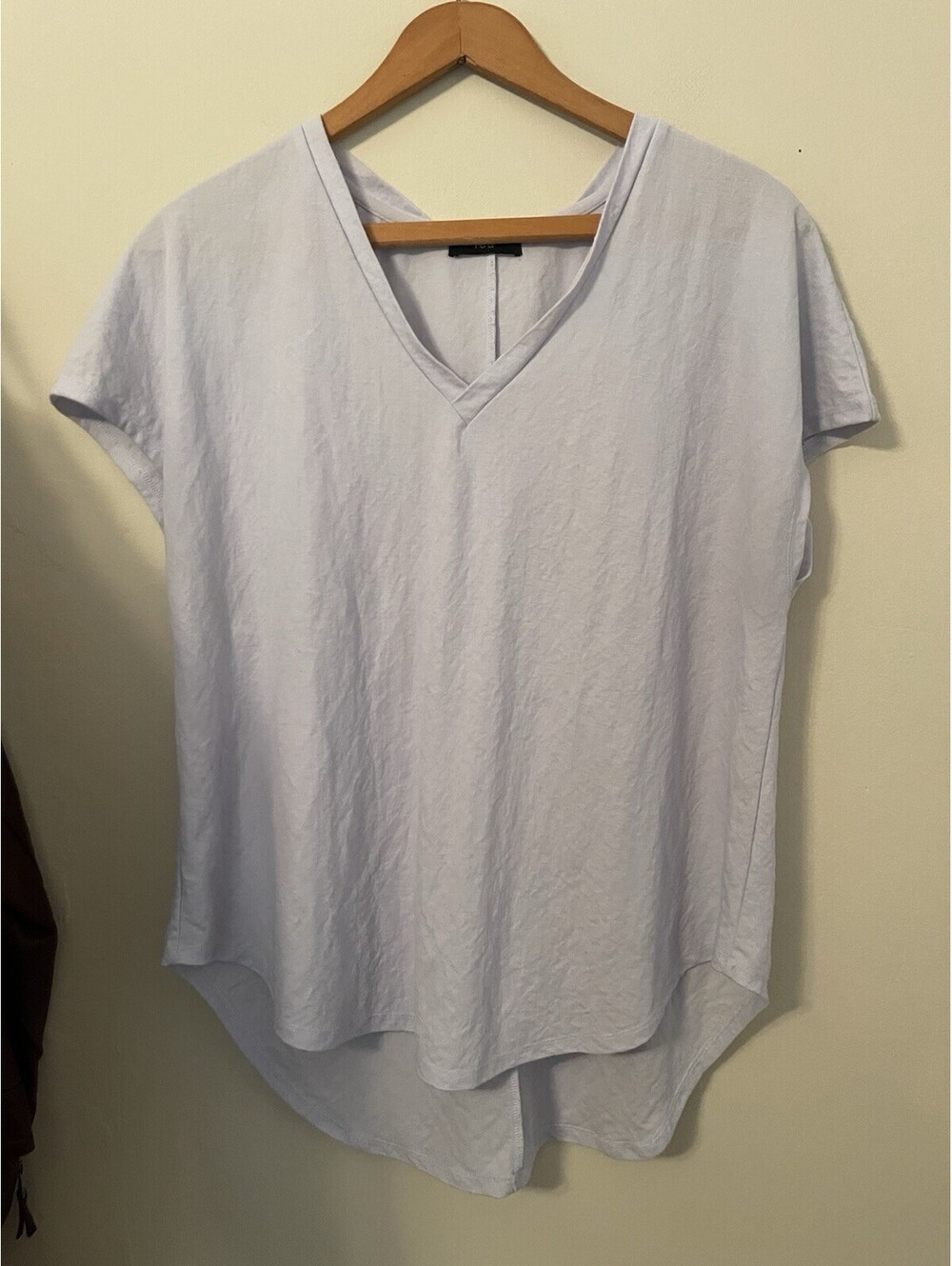 Ruti Blue Nylon Rayon Short Sleeve Top Size 2 Shirt